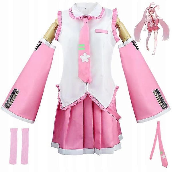 Cosplay Hatsune Miku Halloween Kostume Blå-Perfekt