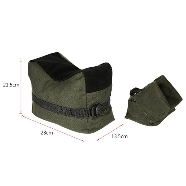 Utomhus Jakt Skytte Stöd Sandpåse Target Front Back Kudde - Perfet army green