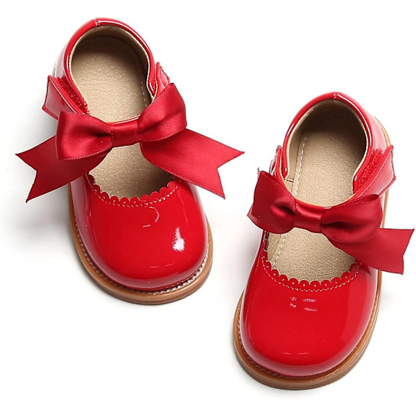 Taaperon pikkutytön Mary Jane -mekko kengät - Ballerinat tytölle juhla- ja koulukengät - Perfet 9 Toddler B380-red