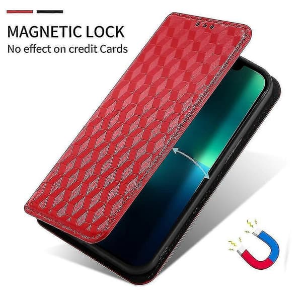 Kompatibel med Samsung Galaxy Xcover 7 Plånboksfodral Rombmönstrat Läder Flipfodral - Perfekt Brown