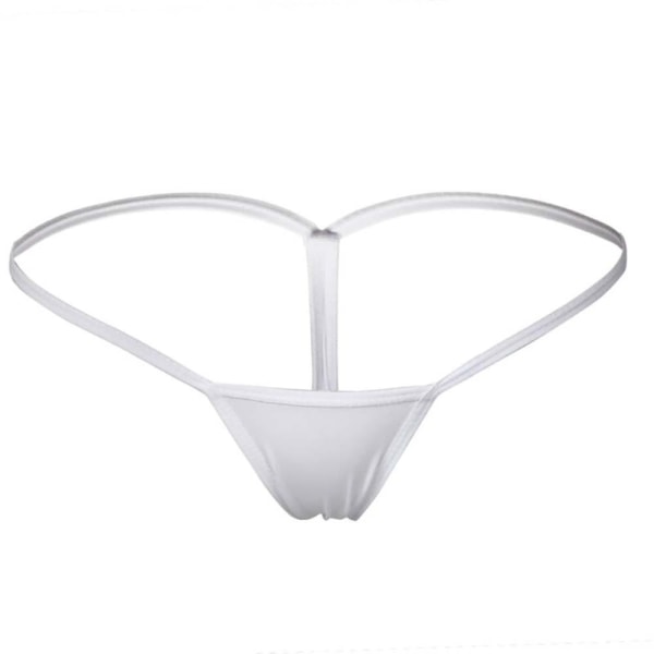 Dam Sexiga Mini Strings Micro G-strings Underkläder Trosor - Perfet White L