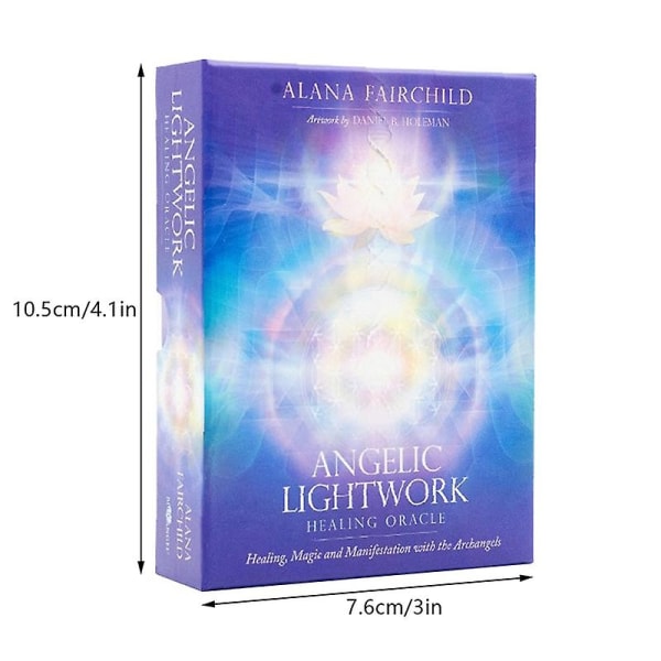 Angelic Lightwork Healing Oracle Card Tarot Family Party Lautapeli Ennustaminen [DB]- Perfet Multicolor