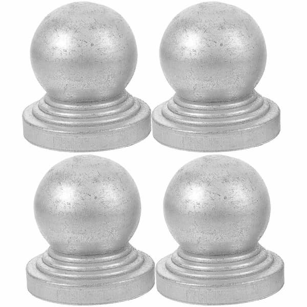 4 stk. Gjerdepåler Kuleformede Pålehatter Metallgjerdehatter Gjerdebeskytter for Hage-Perfekt