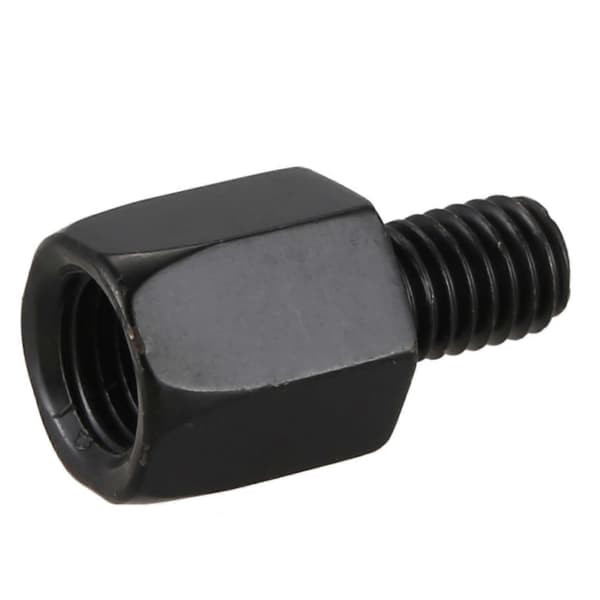 2 STK motorcykel SPEJLADAPTERE KONVERTERER MED URET 8MM TIL 10MM SORT-Perfekt