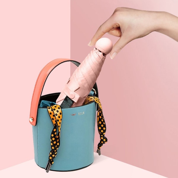 Mini Capsule Paraply Solskydd och Ultraviolett skydd - Perfet Navy one size