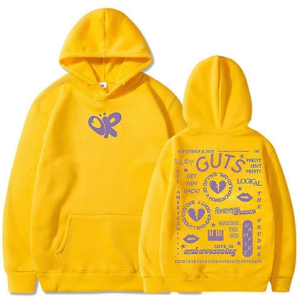 Guts Olivia Rodrigo Hoodie Efterår/Vinter - Perfekt yellow XS