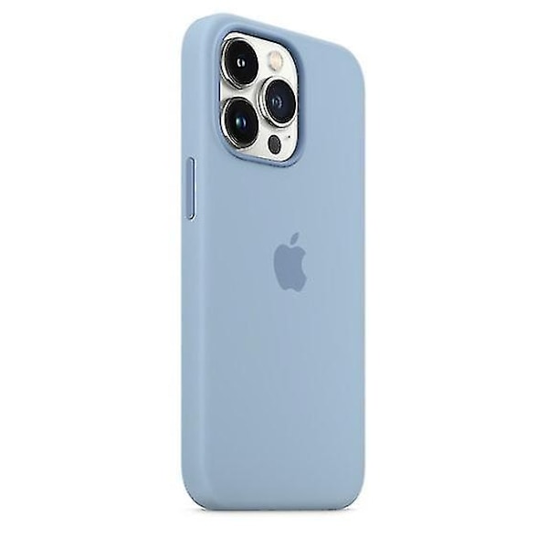 Silikonipuhelinkotelo, yhteensopiva iPhone 13 Pro 13pro-Perfet -mallin kanssa Blue Fog