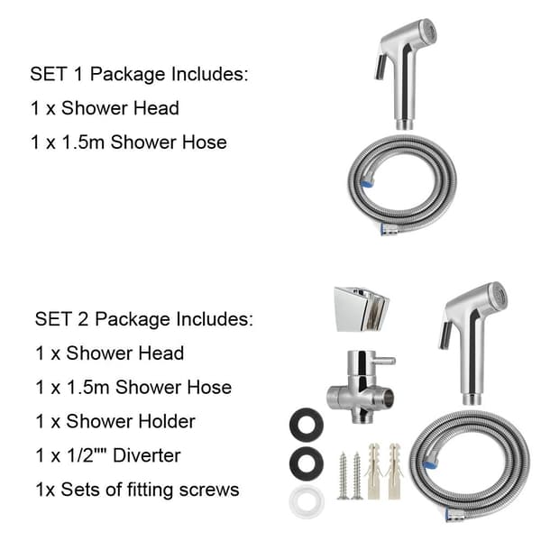 Suihkupää WC Bidee Suihkutin Käsisuihku Hana SET 1