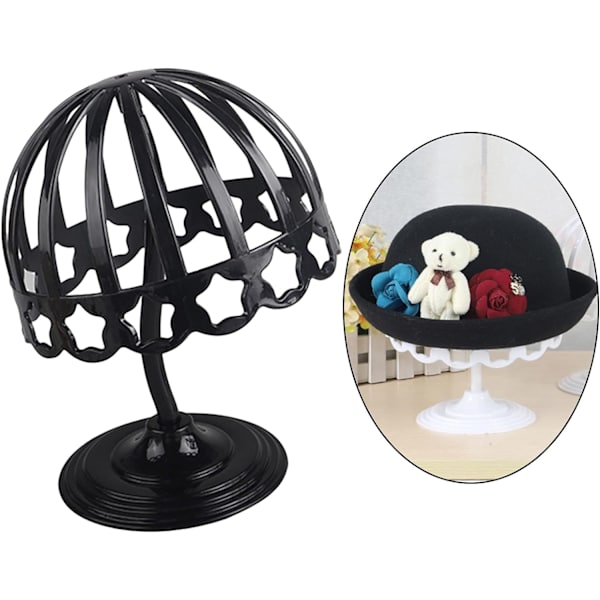 Plast Baby Hat Peruk Stativ 52cm Svart - Perfet