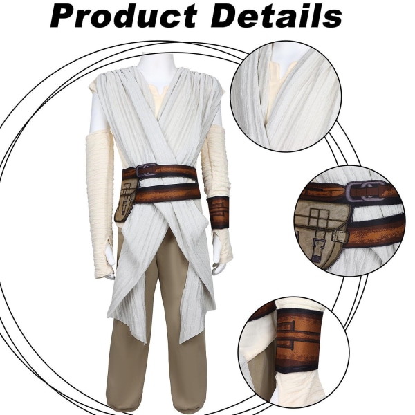 Star Wars Rey Girls Cosplay Kostymer Halloween Cosplay Kostymer - Perfet S