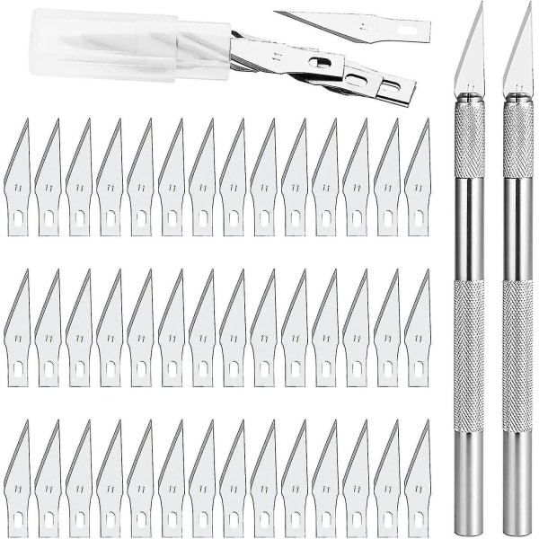 CNE Scalpel Precision Work Cutter 2 Avec 42 Lames Pour - Perfet