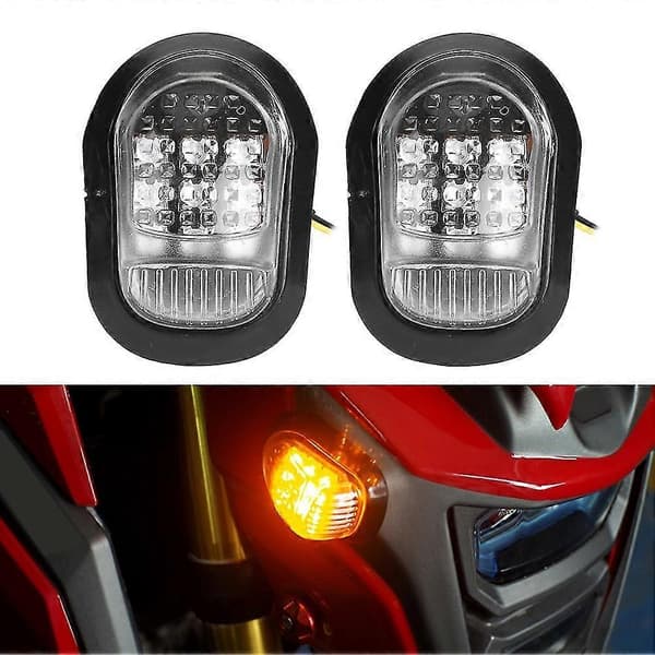 Universal 9LED Motorsykkel Blinklys - Gul 12V-Perfekt