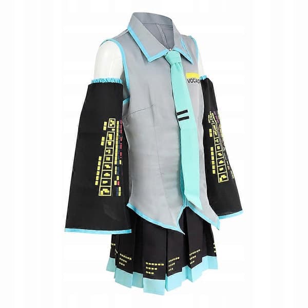 Cosplay Hatsune Miku Halloween Kostym Blå-Perfekt
