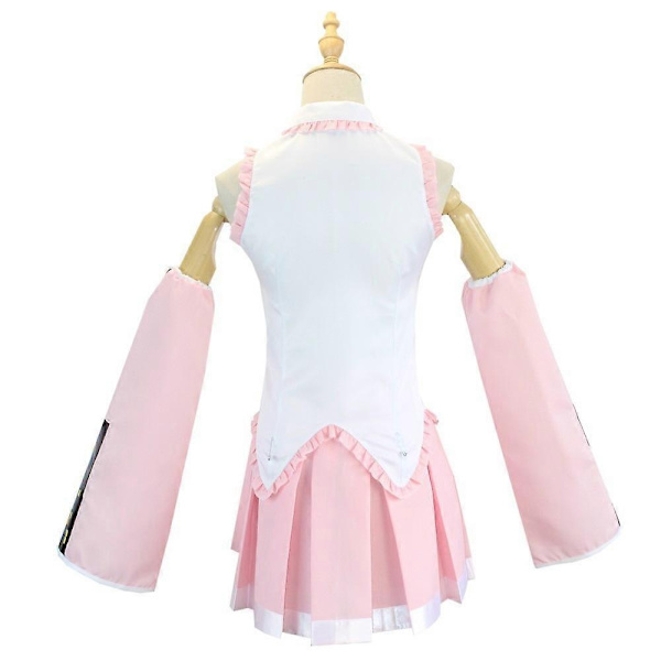 2024 Rosa Miku Cosplaydräkt Prestanda Kostym Cos-dräkt Hatsune Miku Regelbunden C-dräkt Peruk Cosplay Flickor Vår Sakura Körsbär Miku-Perfet Clothes with wig XL