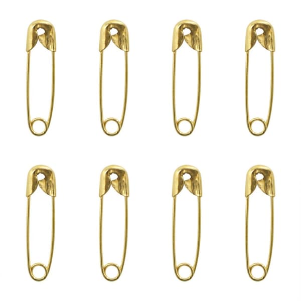 500 sikkerhetsnåler og diverse mini klesklyper