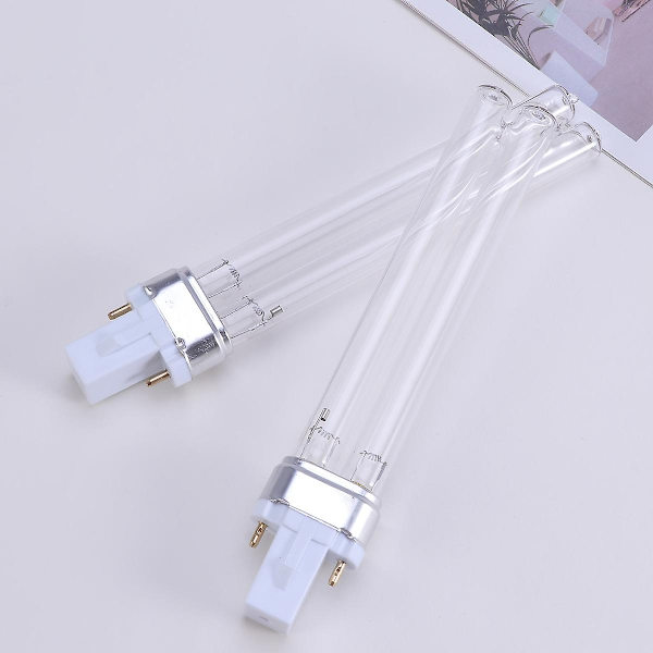 2 stk. 11W Ultraviolet UV Desinfektionslyslamper UV Steriliseringslys Pærer til Sterilisator Fiskedam (G23 Lampesokkel)-Perfet