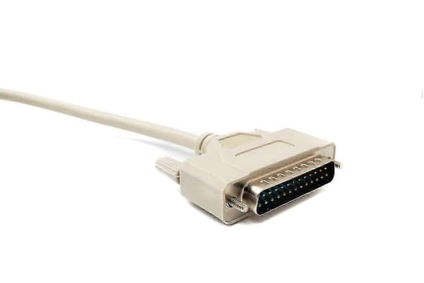 D Sub Kabel 5m 25 Pin Han til Han RS530 Adapter i Grå 2025-Perfet