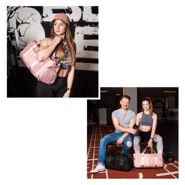 Reisebag sportsbag med ryggsekk håndbagasje med sko - Perfet