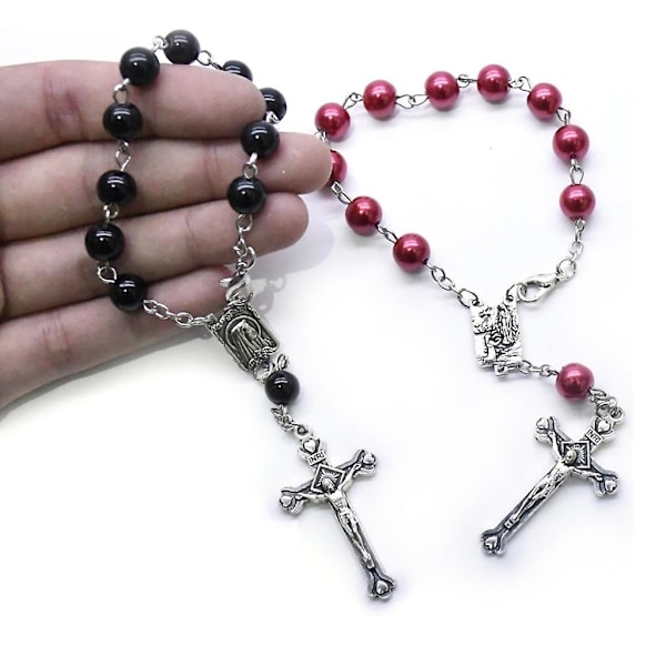 Minirosary Dopgåva 11-Pärlor Pärl Fingerrosary Bröllop Festfavorit-Perfekt 6