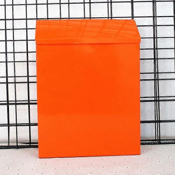 1 st Retro Metall Väggmonterad Postlåda Hink Tidningsbrevlåda Post Trädgårdsdekor-Perfet 1PC-ORANGE