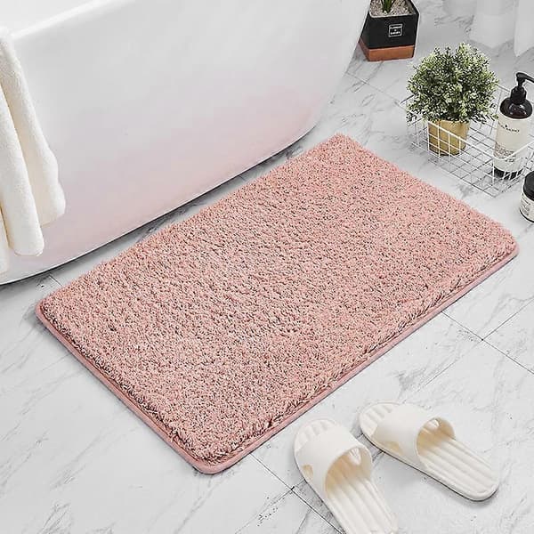 Baderomsmatte sklisikker absorberende dusjrom baderomsteppe tykt teppe - Perfet Green 60*90cm
