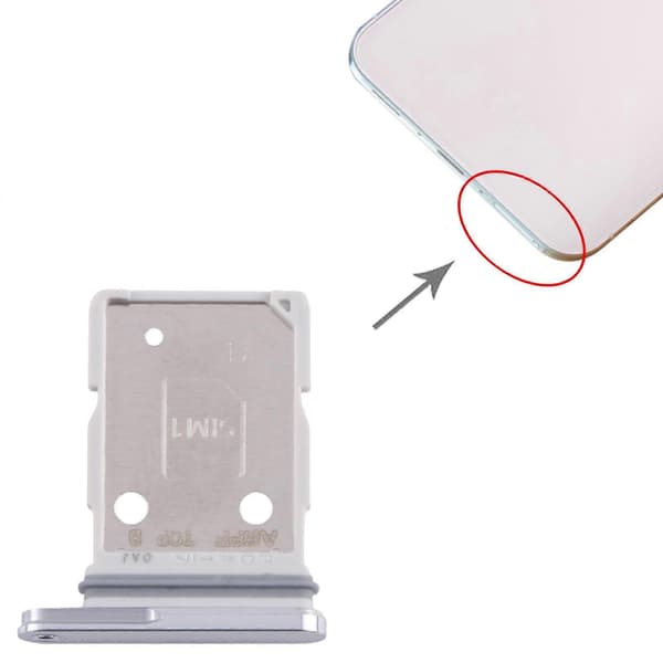 【Ny】 Kompatibel med Samsung Galaxy A56 SM-A566B KOMPATIBELT SIM + SIM-kortfack (Vit)-Perfekt