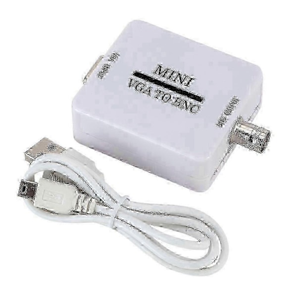 VGA til BNC Videokonverter VGA til BNC Videoadapter VGA til BNC Utgang Videokonverter Adapter-Perfet