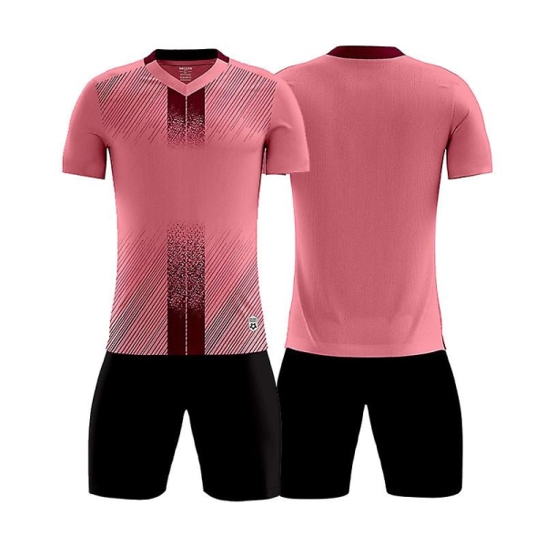Fotballdrakt for menn Fotballtreningsdresser Sportsklær Sort D8859 - Perfet Pink 4XS