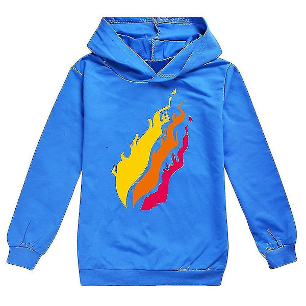 Barn Pojkar Prestonplayz Långärmad Huvtröja Pullover Sweatshirt Toppar-Perfekt Blue 7-8 Years