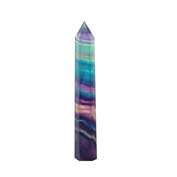 Värikäs fluoriittikristalli kuusikulmainen prisma Feng Shui -koristeet  työpöydän koristelu null - 60 232e | null - 60 | Fyndiq