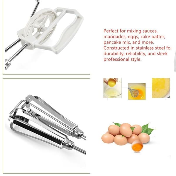 Manuell handvisp äggvisp mixer orange- Perfet Orange