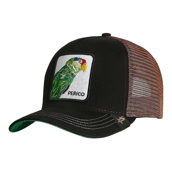 Farm Animal Trucker Baseball Cap Hatt Mesh Style Män Kvinnor Hip Hop Bros Justerbar Baseball Hat - Perfet Perico