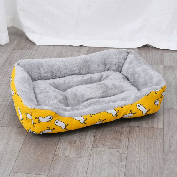 Super Pehmeä Pet Cat sänky Mukava lämmin lemmikkityyny Liikkuva lemmikin nukkumamatto Yellow Chick M
