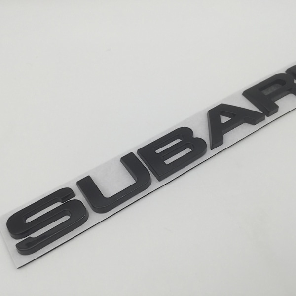 3D Metall Crosstrek Awd Brz Forester Wrx Bilskilt Emblem Side Bakluke Bagasjelokk Etikett Klistremerke Dekal Biltilbehør-Perfekt black Subaru