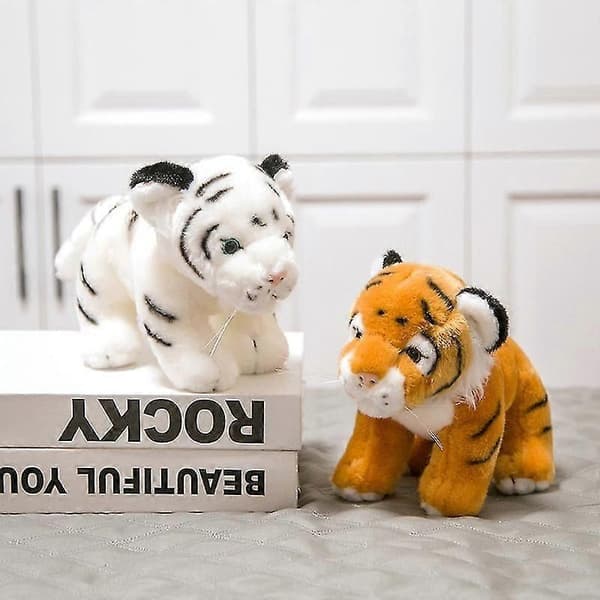 Baby Tiger Udstoppede Dyr Sødt Plyslegetøj Bløde Dukker Gave til Børn - Perfekt White 23cm