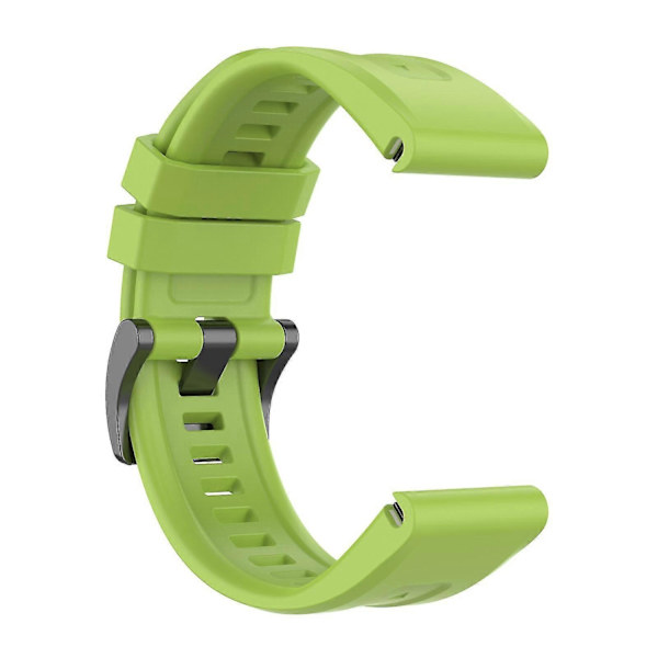 Silikonarmband 26mm för Garmin Fenix 7x/6x/5x Klocka Rem Loop Armband - Perfekt Green