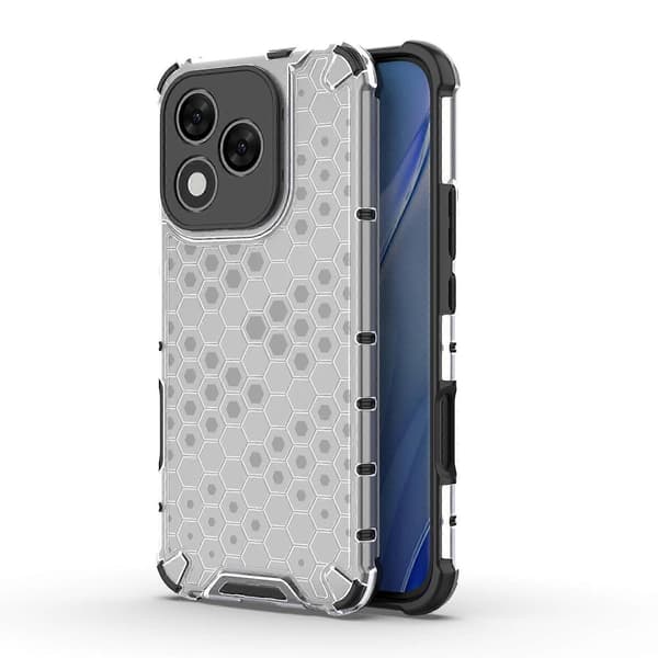 Honeycomb Stöttåligt Telefonfodral Kompatibelt med Honor 400 Lite-Perfet White