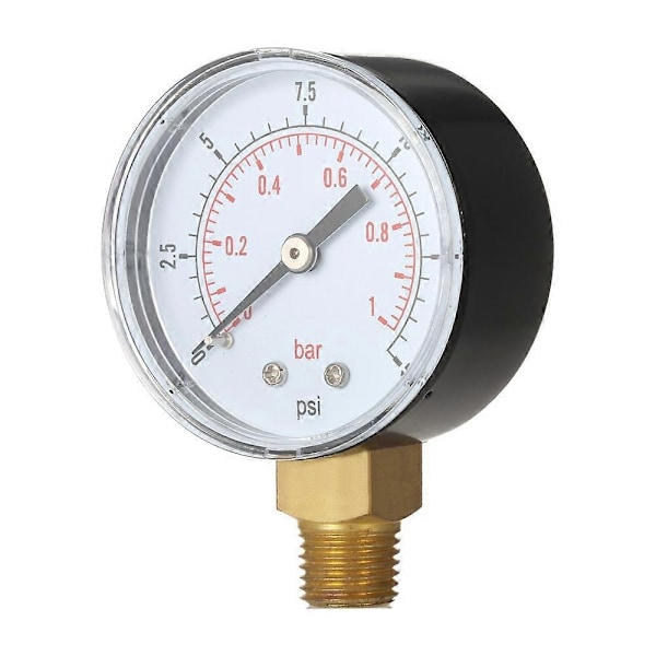 50mm 0~60psi 0~4bar Pool Filter Vattentrycksmätare Hydraulisk Tryckmätare Manometer 1/4\" NPT-gänga-Perfekt 1