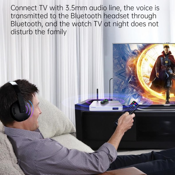INF Trådlös Bluetooth sändare/mottagare handsfree AUX- Perfet