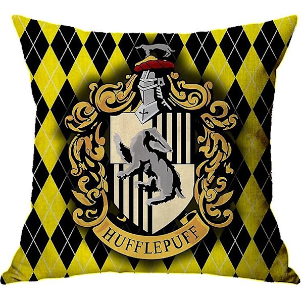 SZTXJ 4 stk. Harry Potter Ildpokalen i flammer Linned pudebetræk Print Pudebetræk Hjem Sofa Seng Dekoration 45x45cm-Perfet 0 0