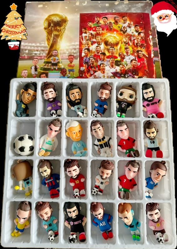2025 Verdenscup Adventskalender - 24 Spiller Blindbokser