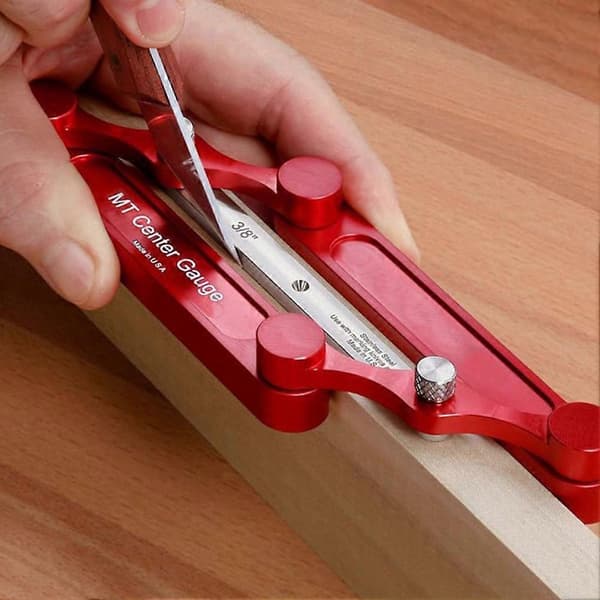 Senter Måler MT-Senter Målere Rustfritt Stål Markeringsmålere Trebearbeiding Punch Locator-Perfekt C