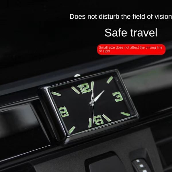 Bildeklokke digital klokke bil firkantet klokke dashbord miniklokke liten lås kvarts digital-Perfet Harvard