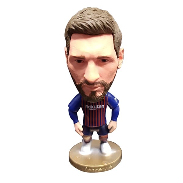 Real Madrid Paris dukke figur, en Valentinsdagsgave til fotballfans. Messi suit
