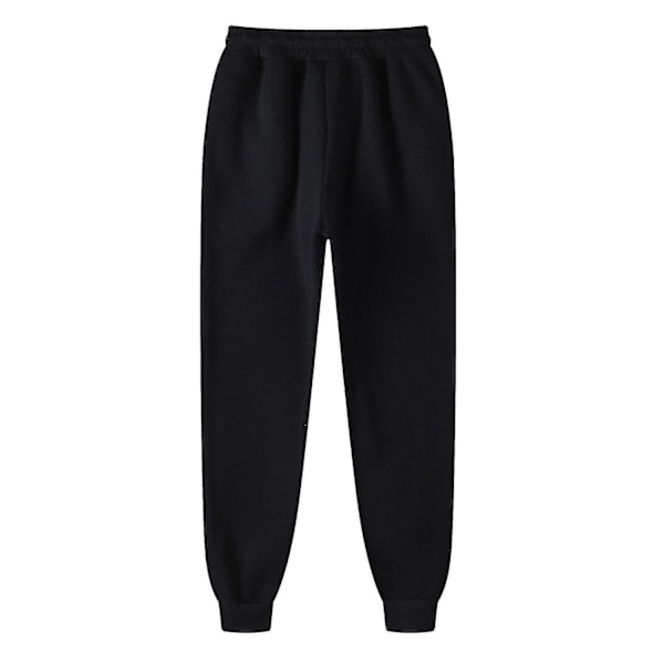 Männs Byxor Sweatpants Hip-hop Byxor Leggings Vadderade Casual Byxor - Perfekt Black XXL