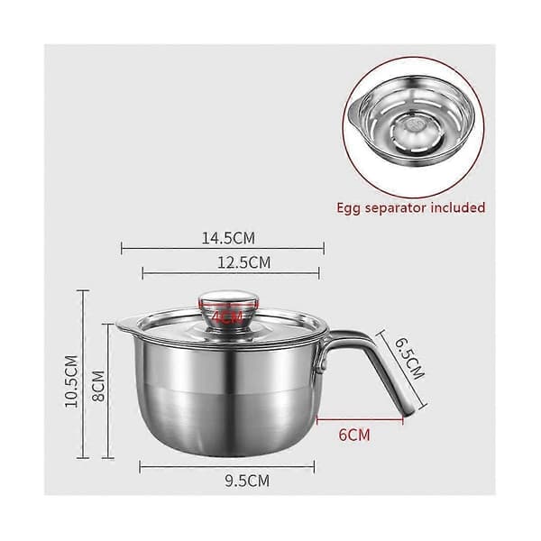 Eggeplommeseparator i rustfritt stål, kan separere flere egg, for Kitch-Perfet