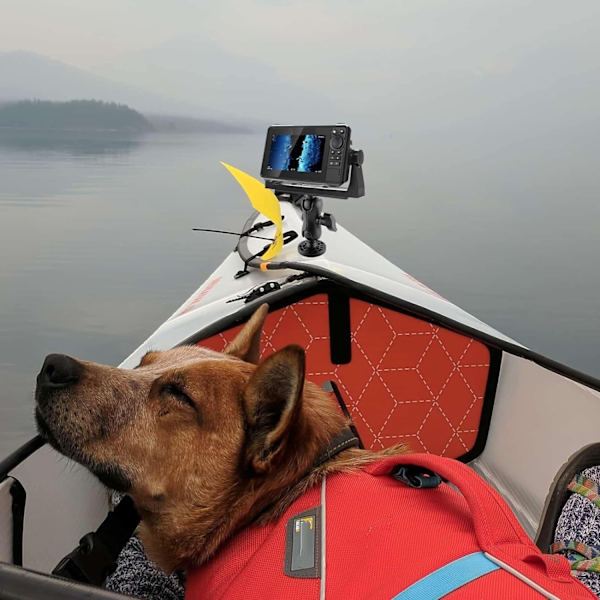 GPS-hållare Base Fishfinder Mount - GPS elektroniska ekolodsfäste | 360 graders rotation navigering fiske ekolod - Perfet