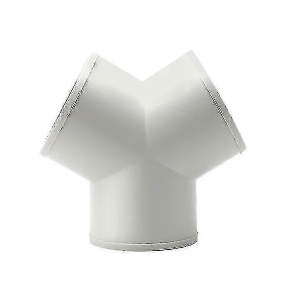 6-tums Vit PVC-rör Cirkulär Ventilationsdelare Anslutning med 150 mm Diameter och Flexibel Slang-Perfekt