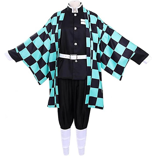 KJOLEDRESS KOSTUME Kamado Tanjirou Cosplay-Perfet Blue M