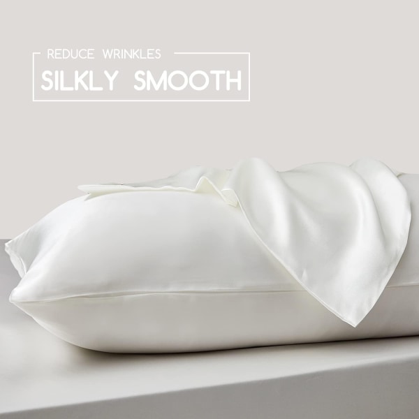 Silk Satin Örngott 2-pack (utan fyllmedel) - Perfet Ivory 50X75cm